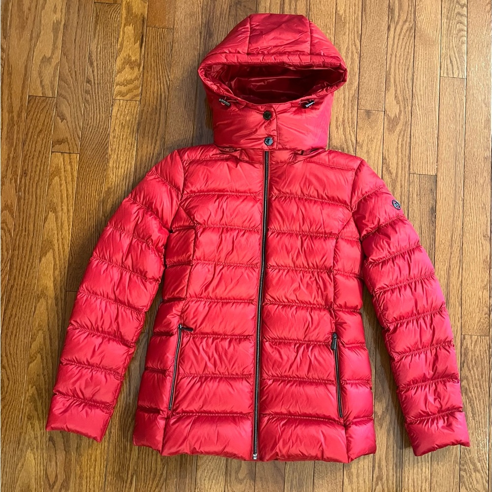 Michael Kors Cherry Red Packable Down Filled Puffer Jacket/Women’s Sz XS
